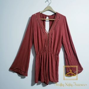 Boohoo Key Hole Back Playsuit